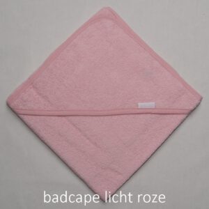 badcape licht roze