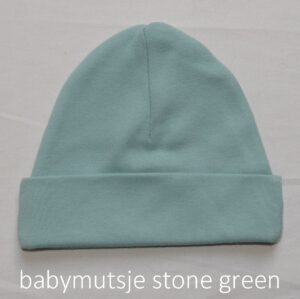 babymutsje stone green