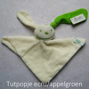 tutpopje ecru/appelgroen