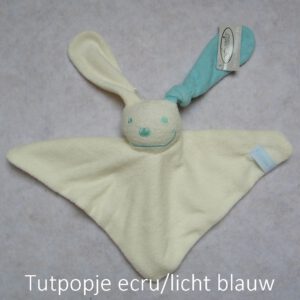 tutpopje ecru/licht blauw