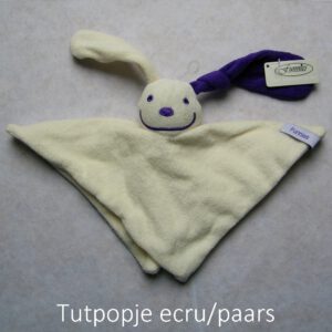 tutpopje ecru/paars