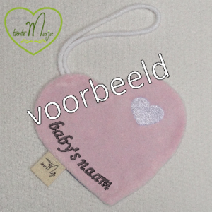 Speendoekje hartje naam - Image 2